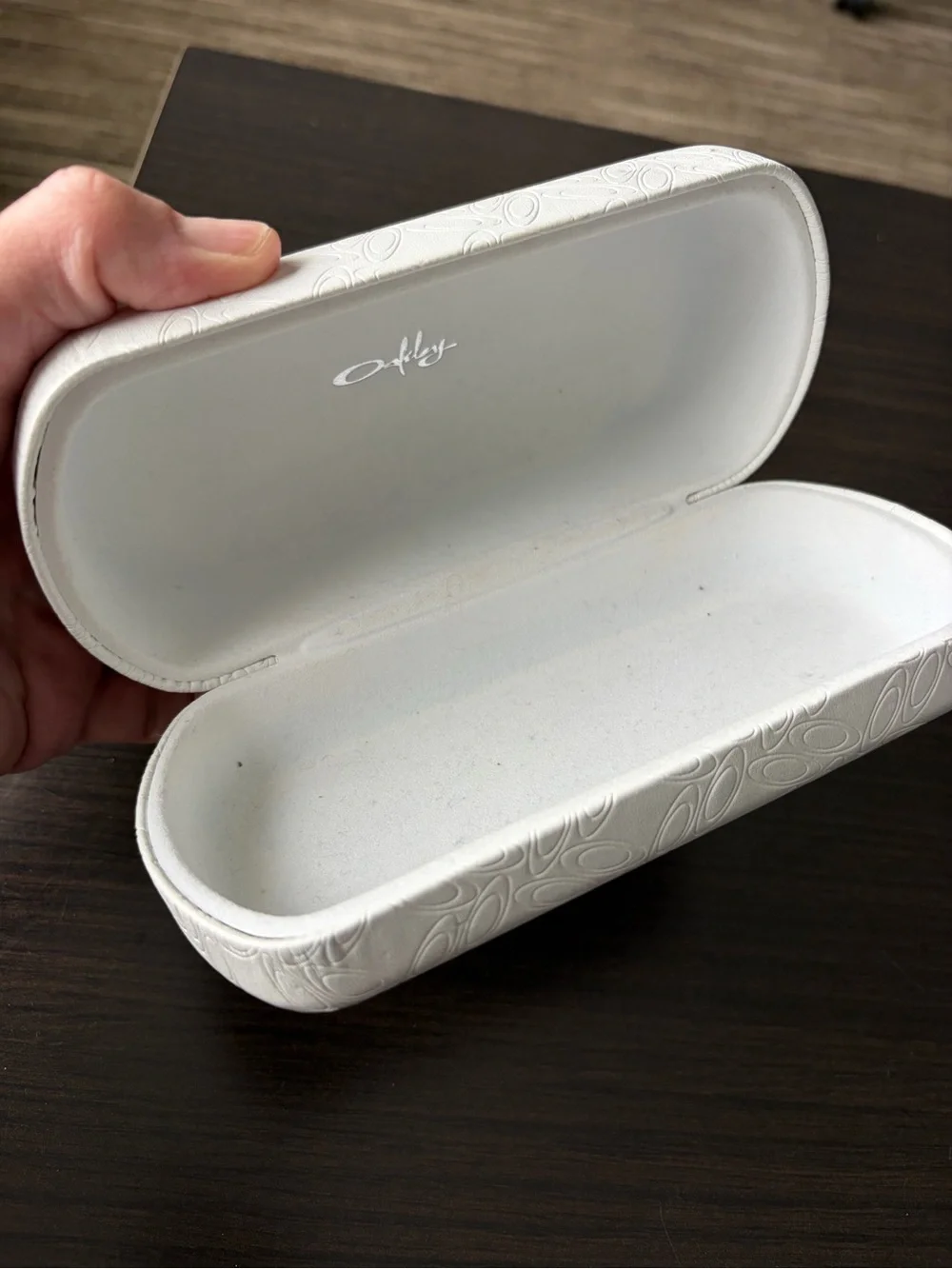 Oakley white hard sunglass Case
